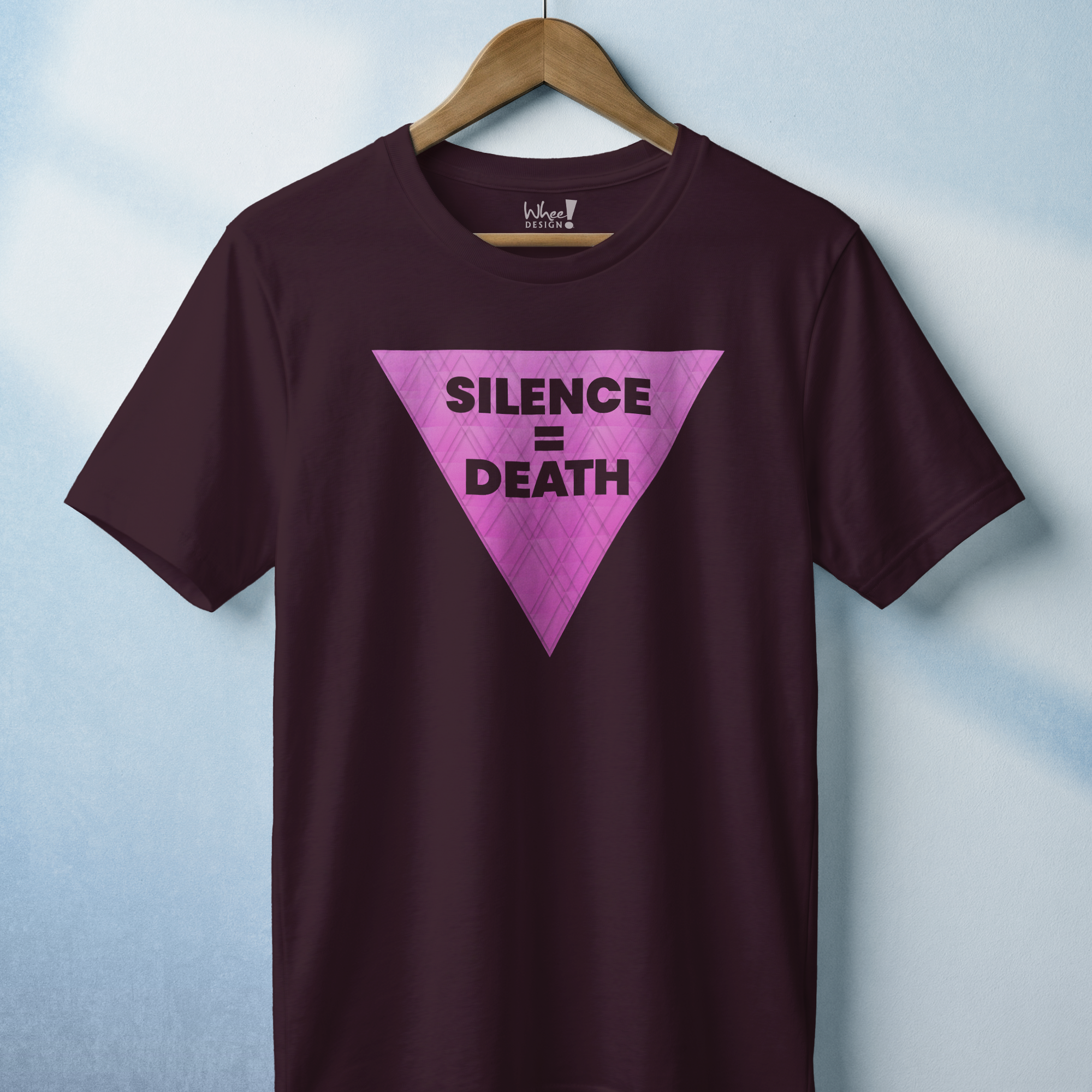 Silence = Death Pink Triangle T-shirt