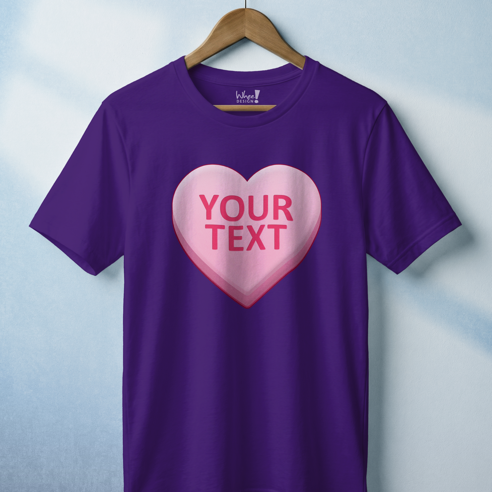 Personalized Candy Heart Premium T-Shirt