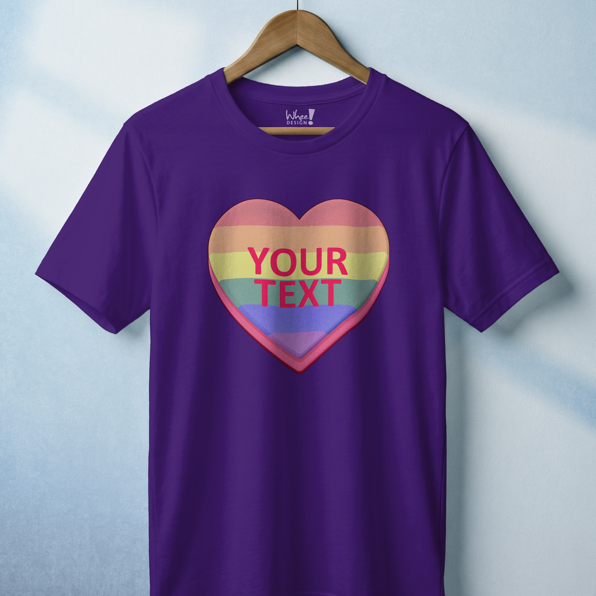 Personalized Pride Candy Heart T-Shirt