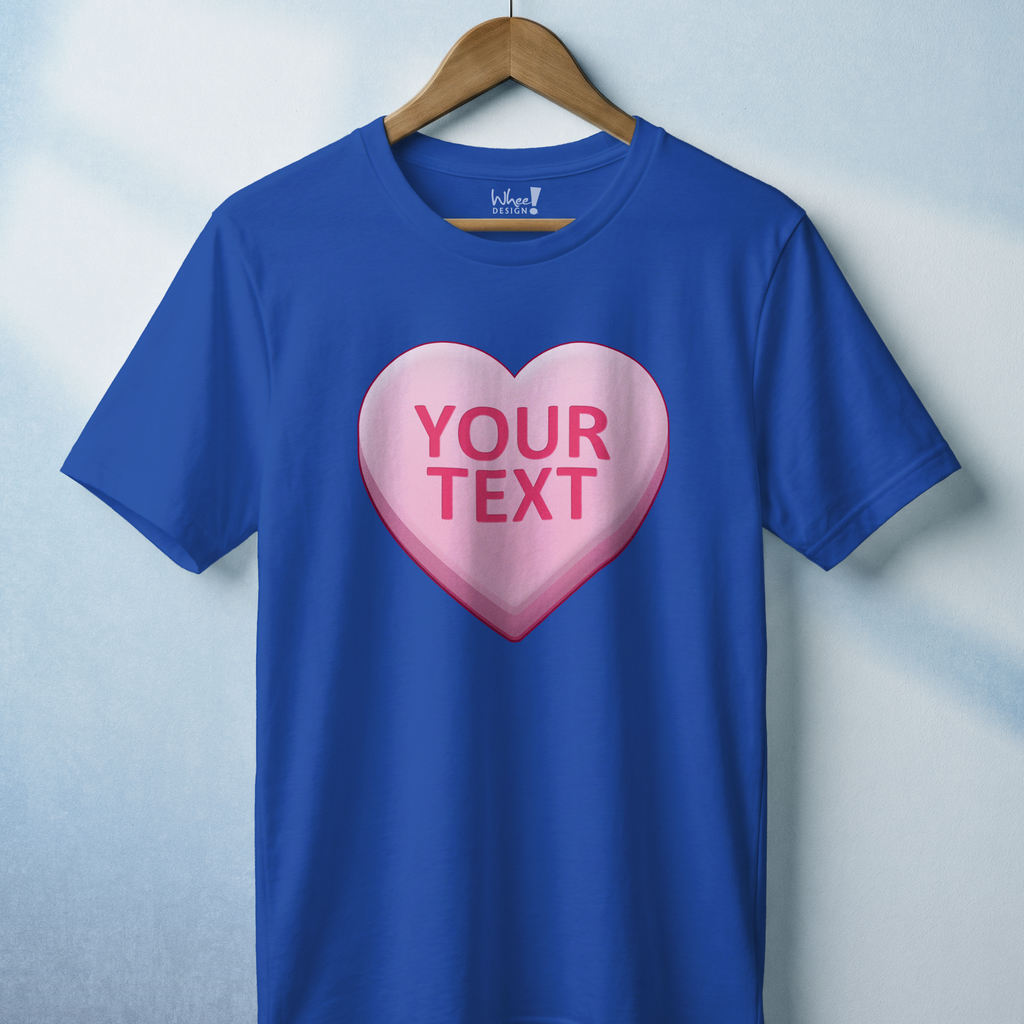 Personalized Candy Heart Premium T-Shirt