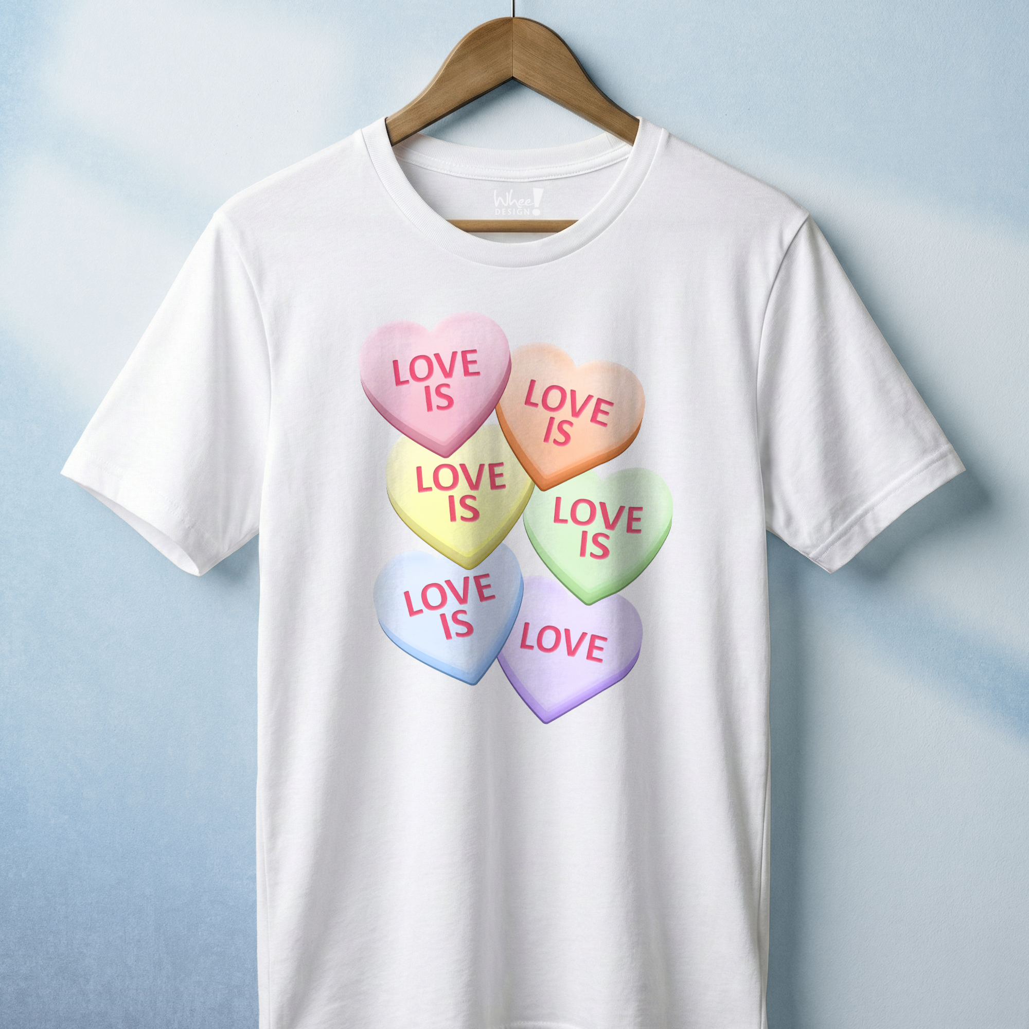 Candy Heart Love is Love Premium T-Shirt