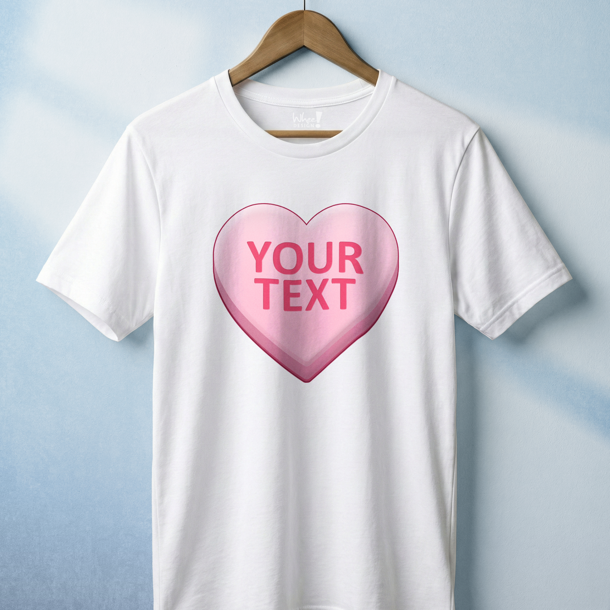 Personalized Candy Heart Premium T-Shirt