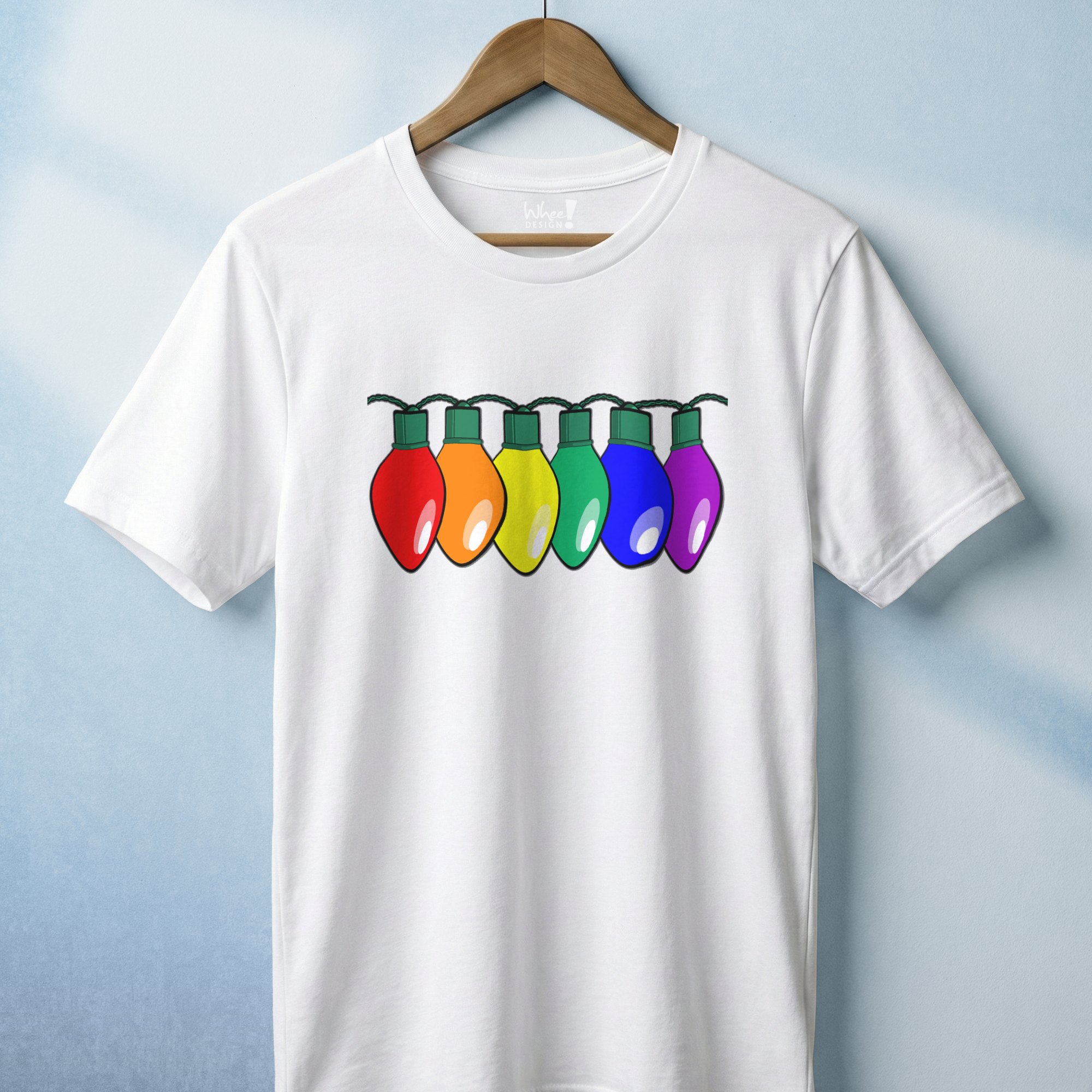 Merry & Bright Custom Pride Lights Premium Tee