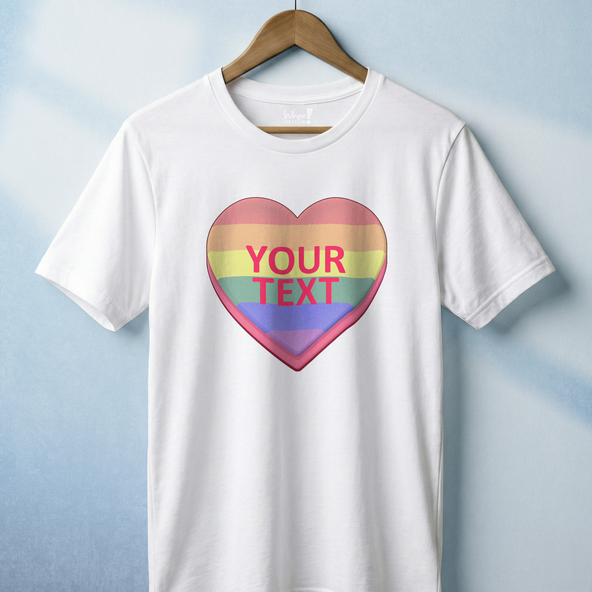 Personalized Pride Candy Heart T-Shirt