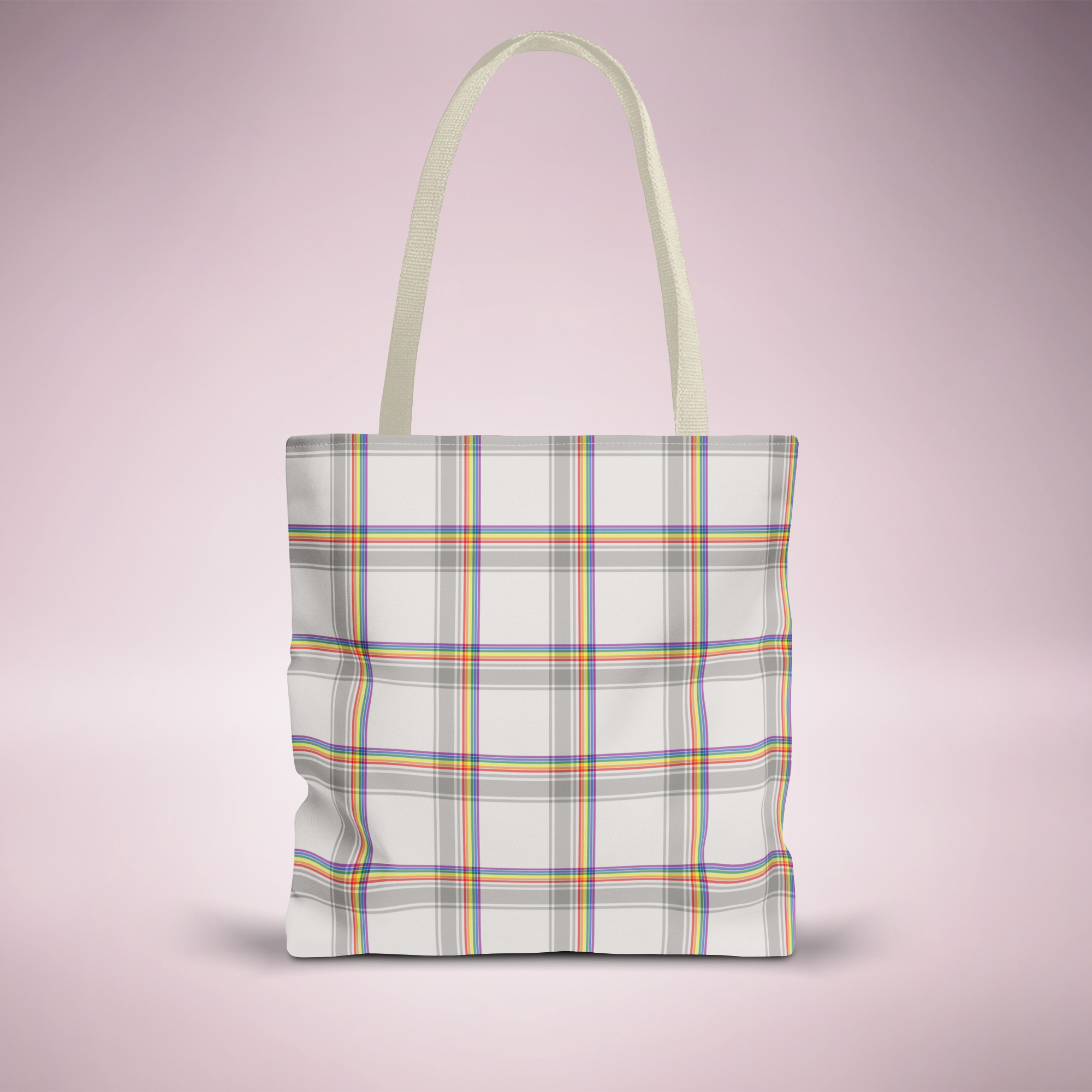Pride Flag Plaid Everyday Tote Bag