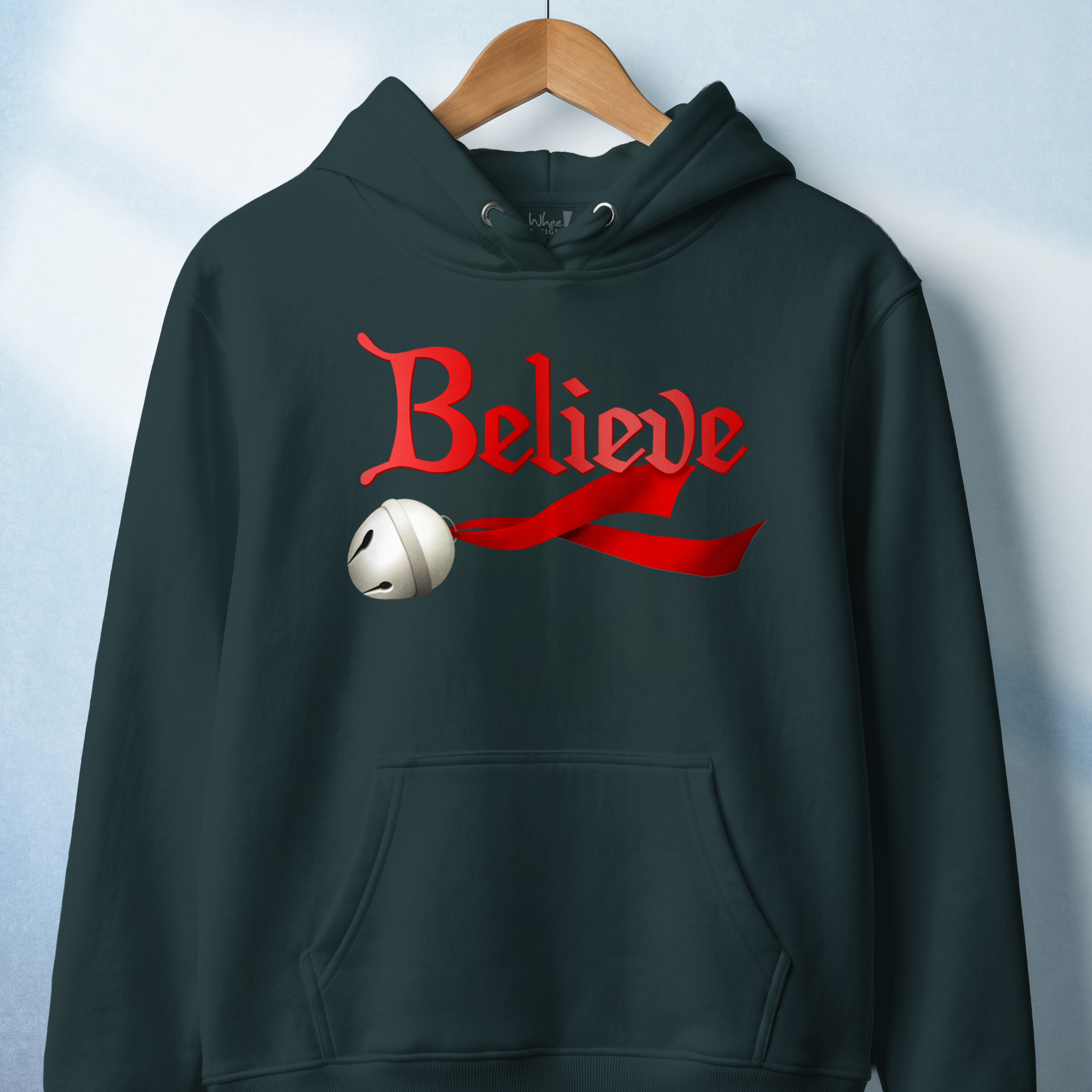 Believe in Magic Jingle Bell Premium Hoodie