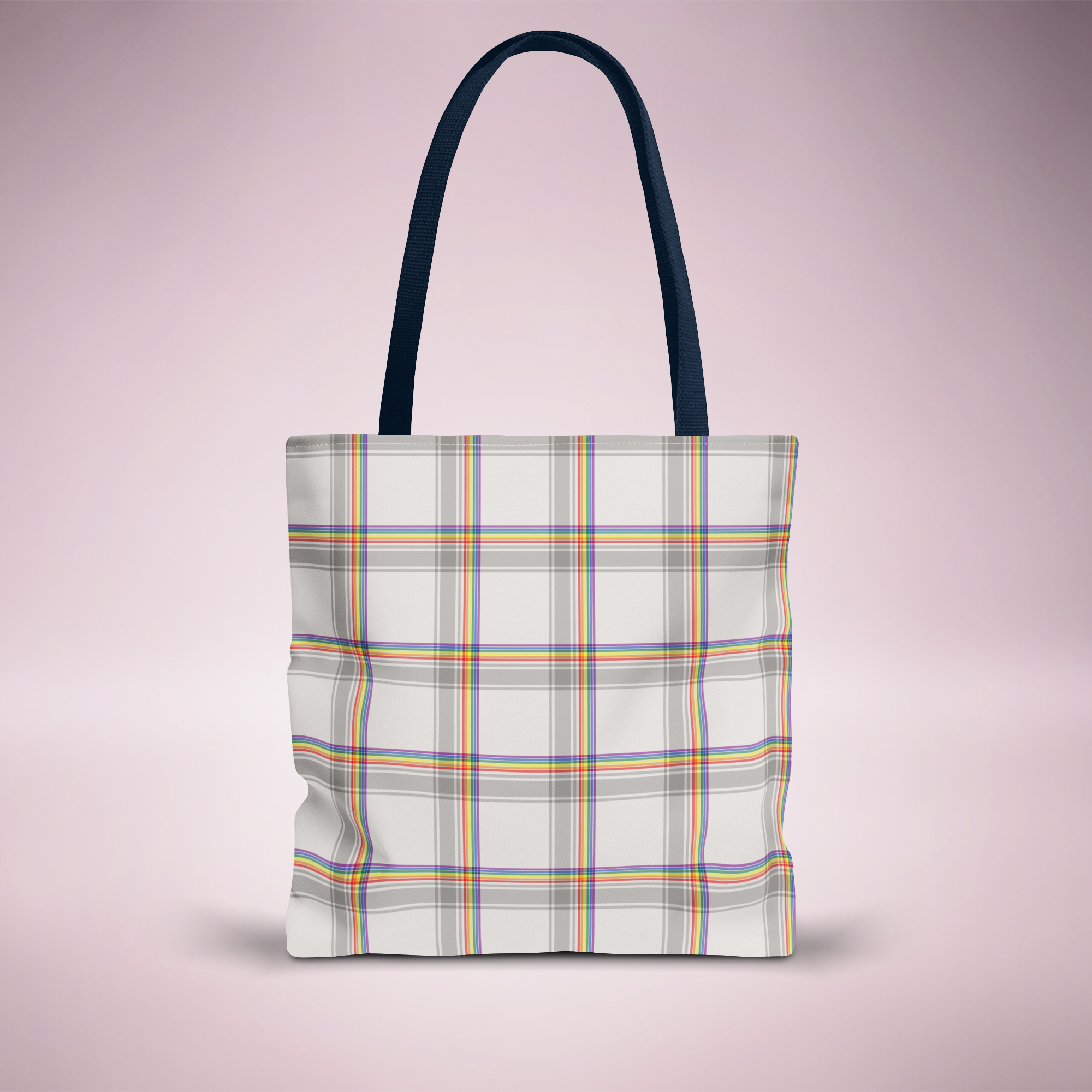 Pride Flag Plaid Everyday Tote Bag