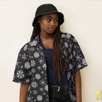 Bone Snowflake Hawaiian Shirt