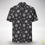 Bone Snowflake Hawaiian Shirt