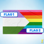 Double Sided Custom Combo Pride Flag