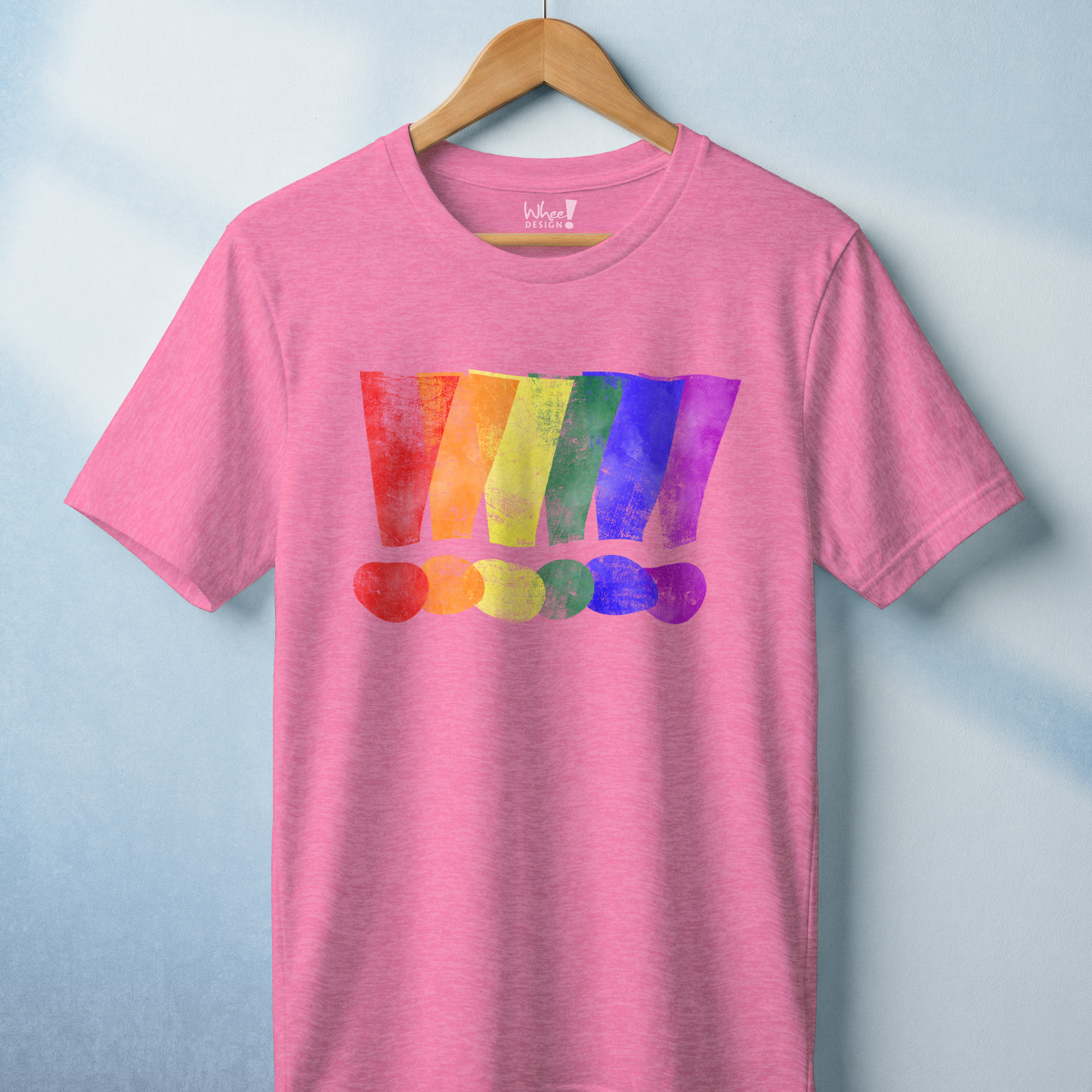 Loud & Proud Grunge Custom Pride Exclamation Premium Tee