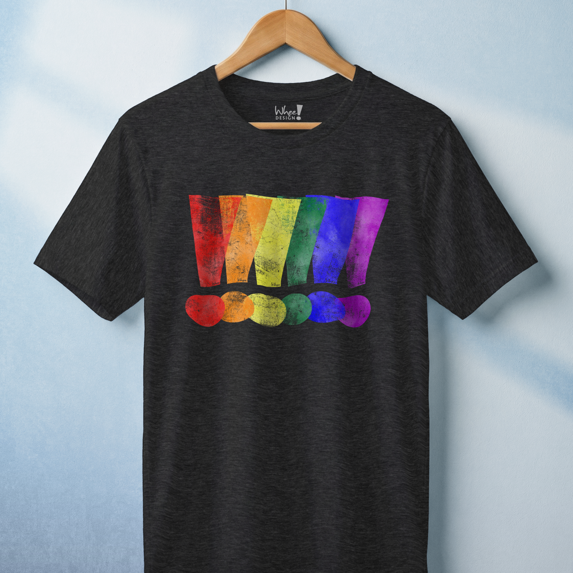 Loud & Proud Grunge Custom Pride Exclamation Premium Tee