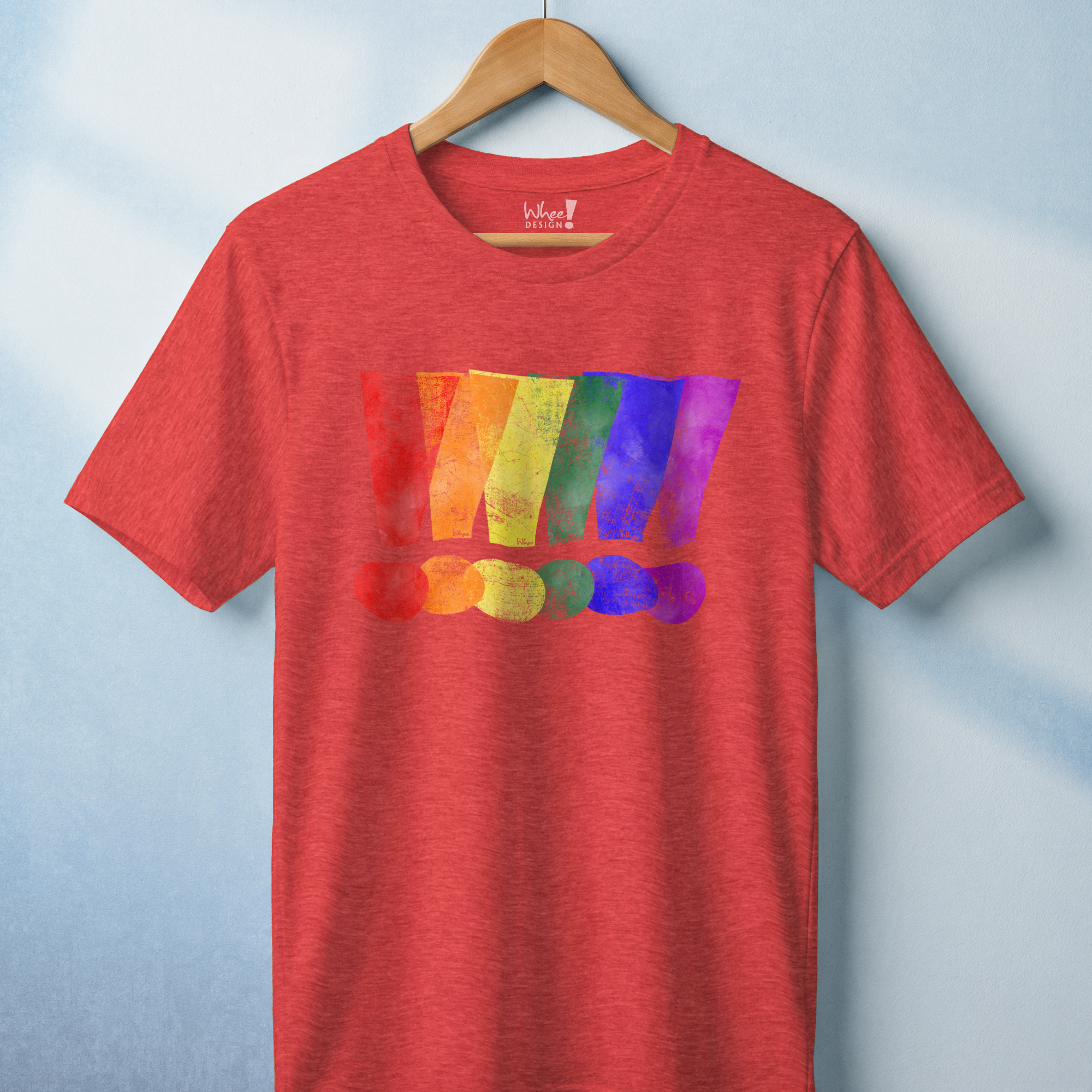 Loud & Proud Grunge Custom Pride Exclamation Premium Tee