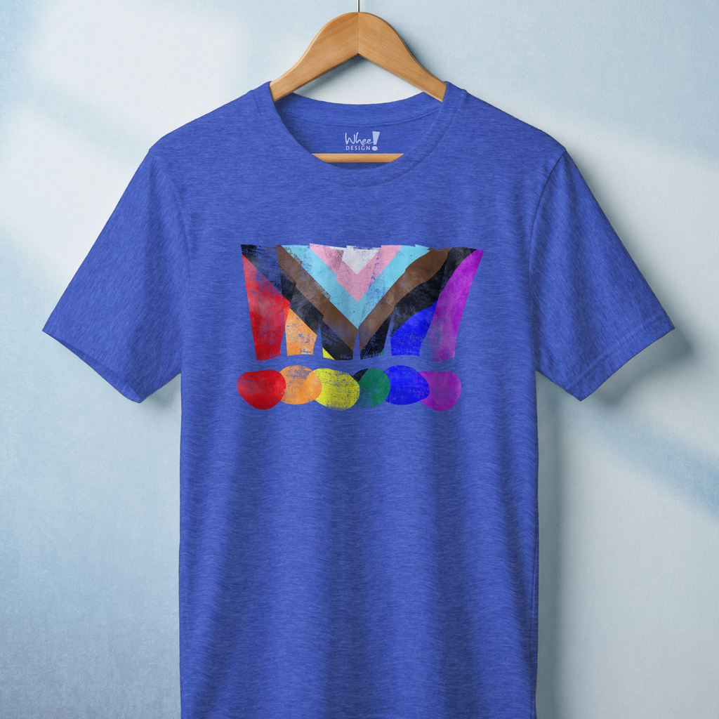 Loud & Proud Grunge Custom Pride Exclamation Premium Tee