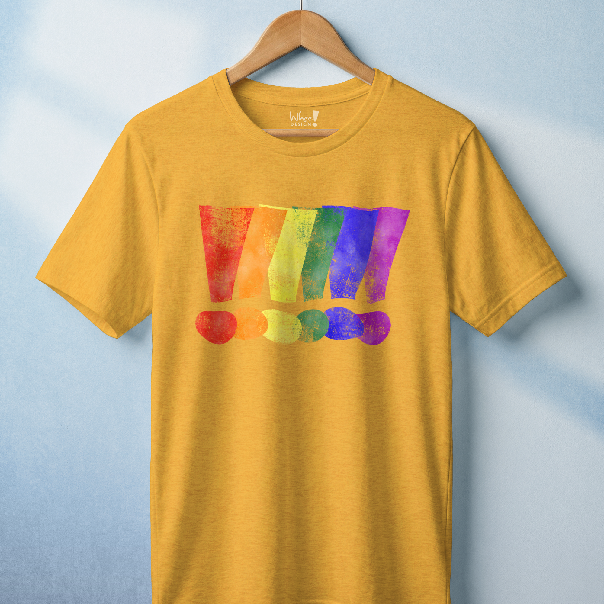 Loud & Proud Grunge Custom Pride Exclamation Premium Tee