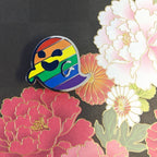 Gaysper (LGBTQIA+ pride) hard enamel pin