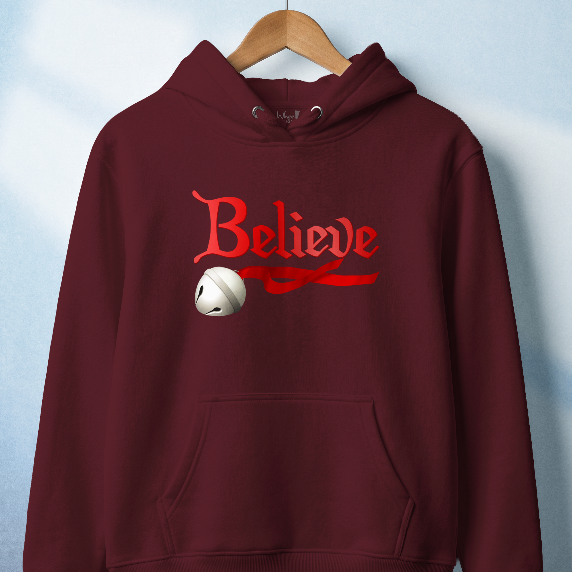 Believe in Magic Jingle Bell Premium Hoodie