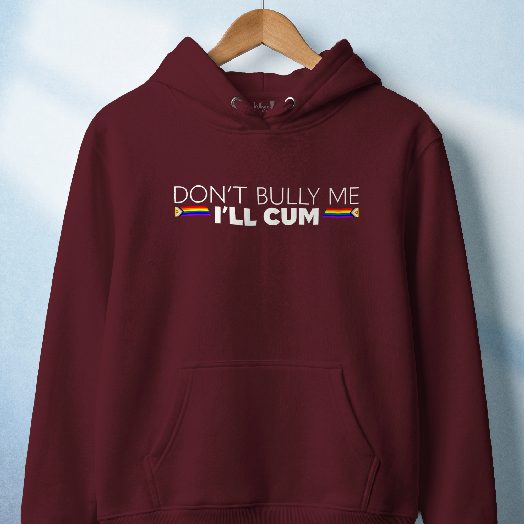 Don't Bully Me, I'll Cum Hoodie