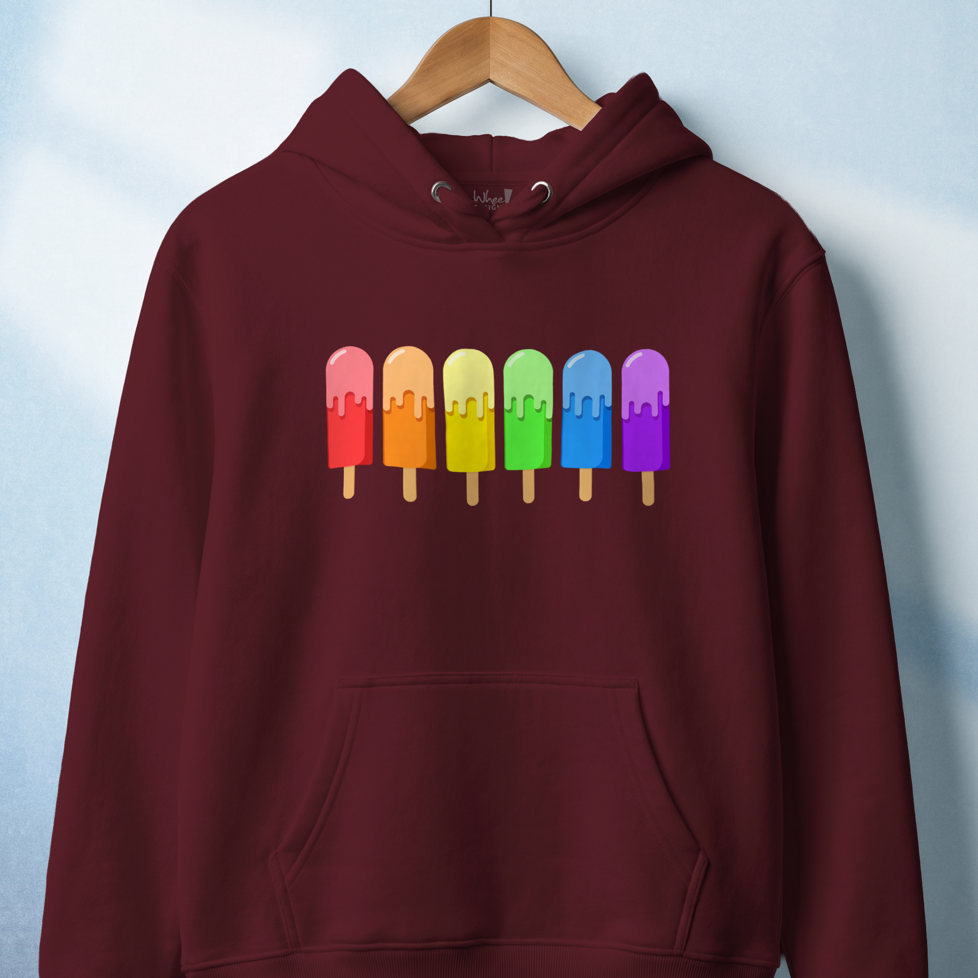 Rainbow Popsicles Hoodie