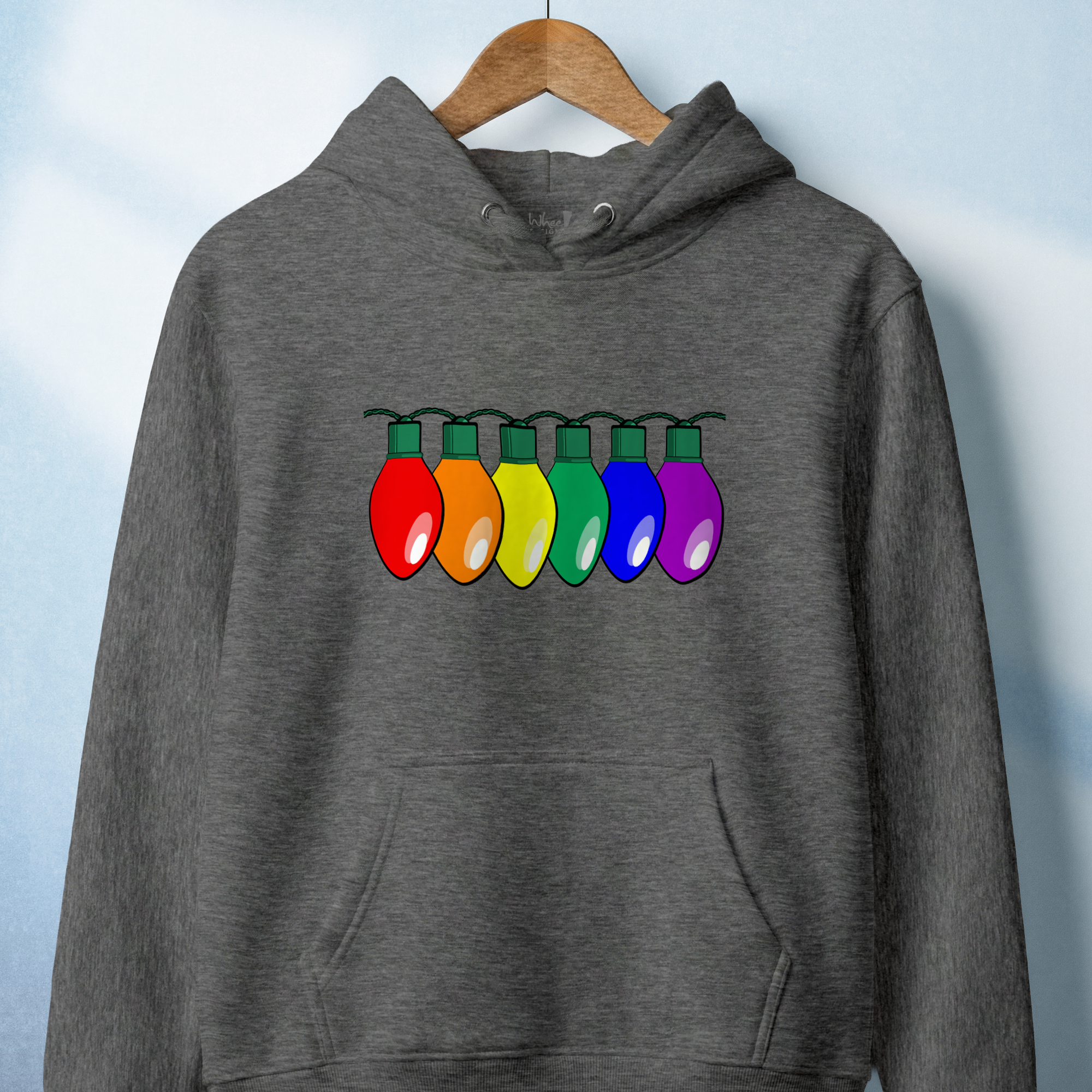 Merry & Bright Custom Pride Lights Hoodie