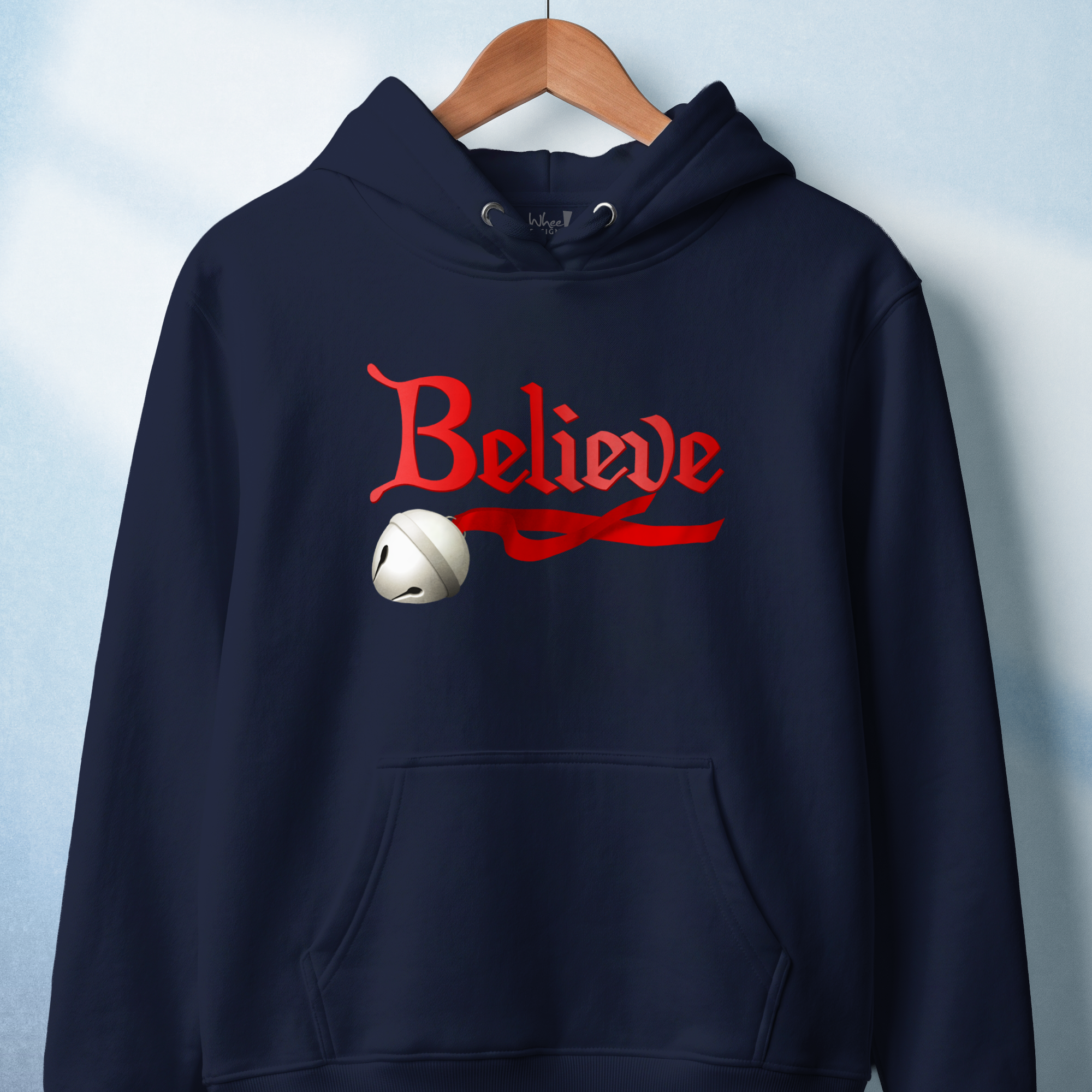 Believe in Magic Jingle Bell Premium Hoodie