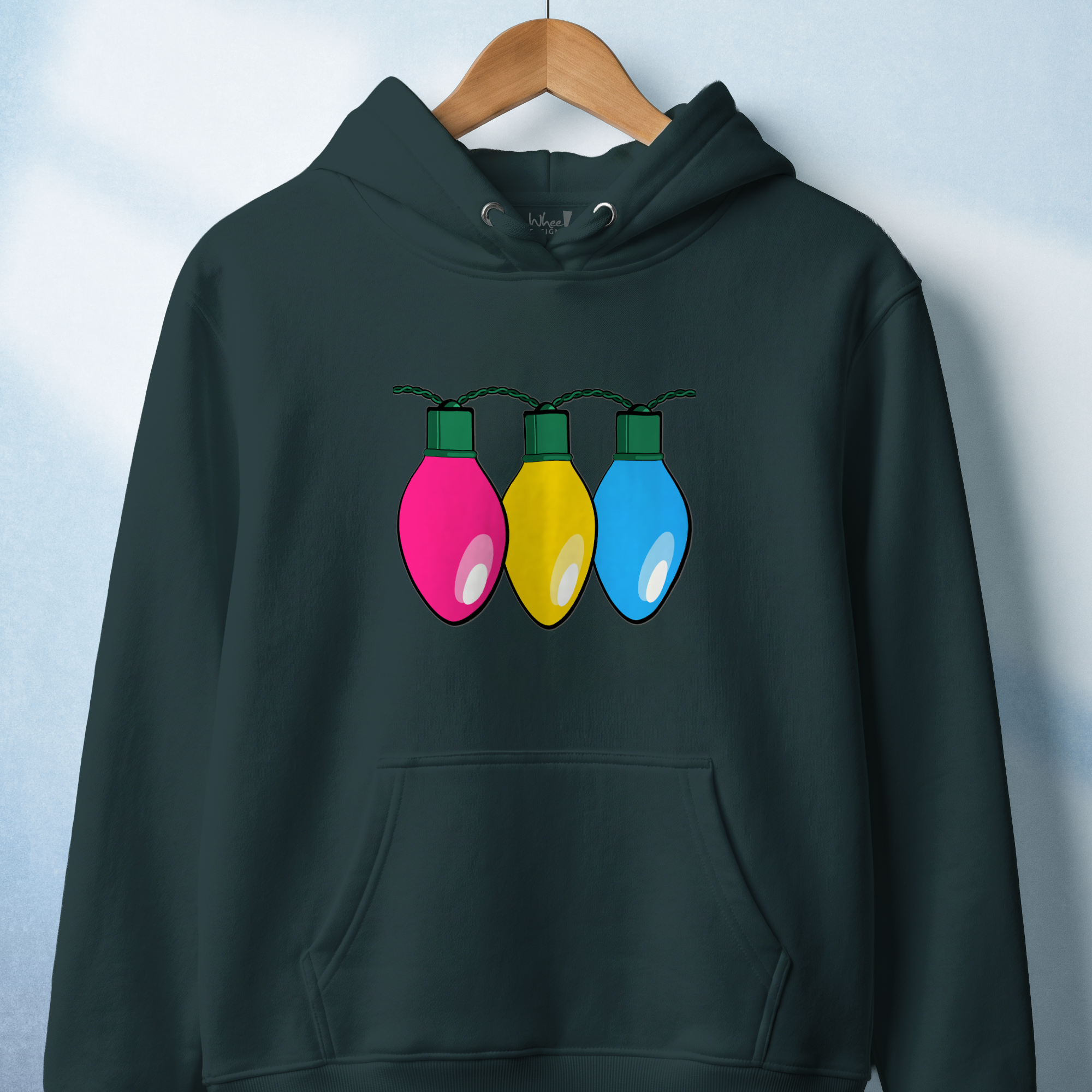 Merry & Bright Custom Pride Lights Hoodie