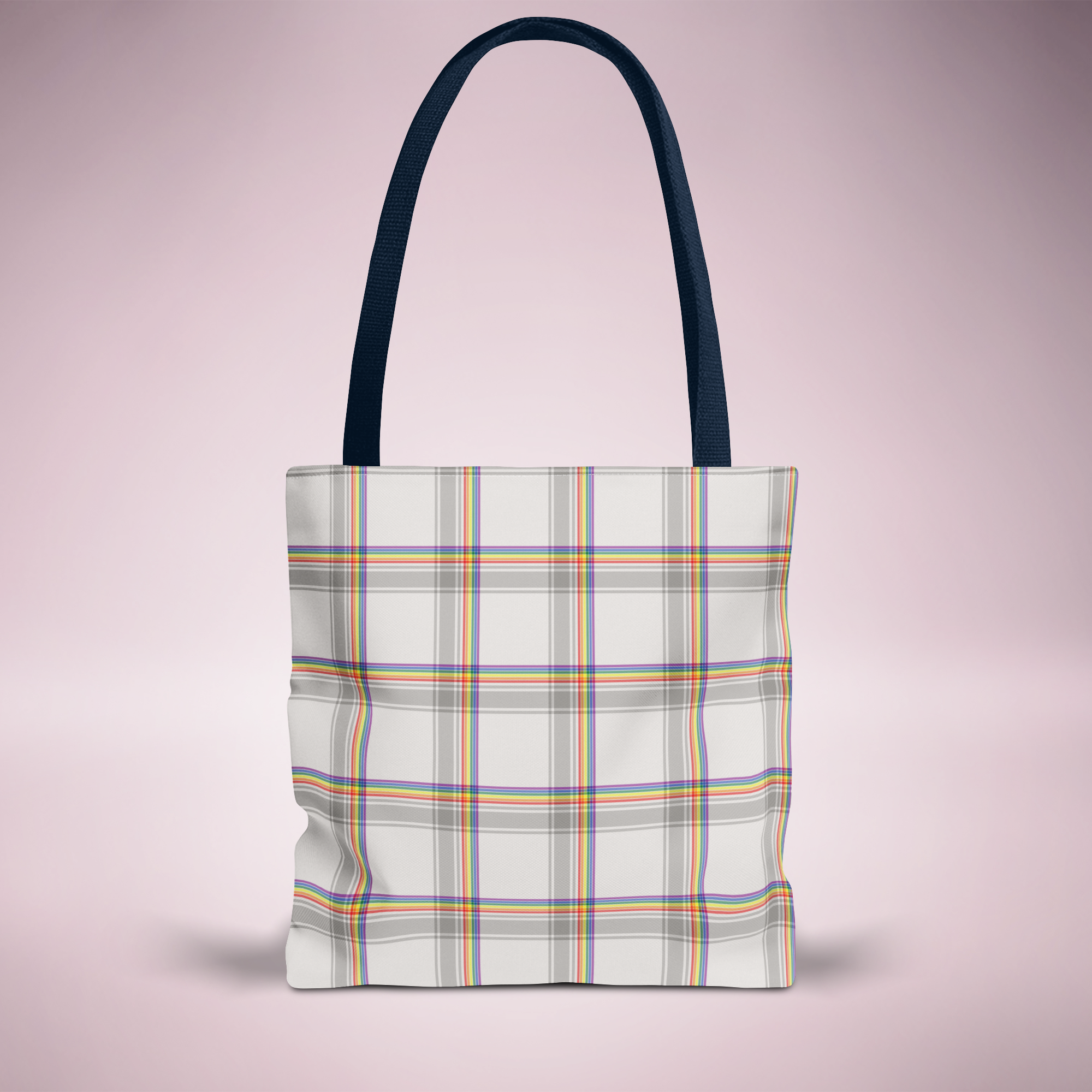 Pride Flag Plaid Everyday Tote Bag