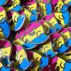 Pantergeist (pansexual pride) hard enamel pin