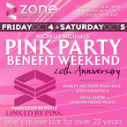 Michelle Michaels' Pink Party Benefit Weekend 20th Anniversary T-Shirt