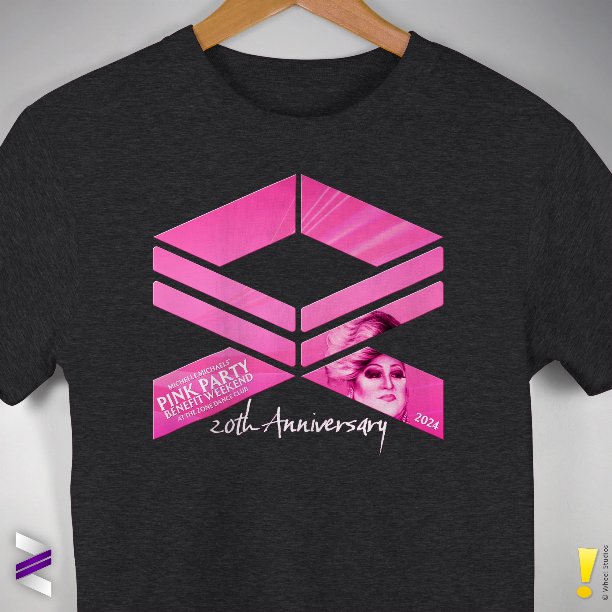 Michelle Michaels' Pink Party Benefit Weekend 20th Anniversary T-Shirt
