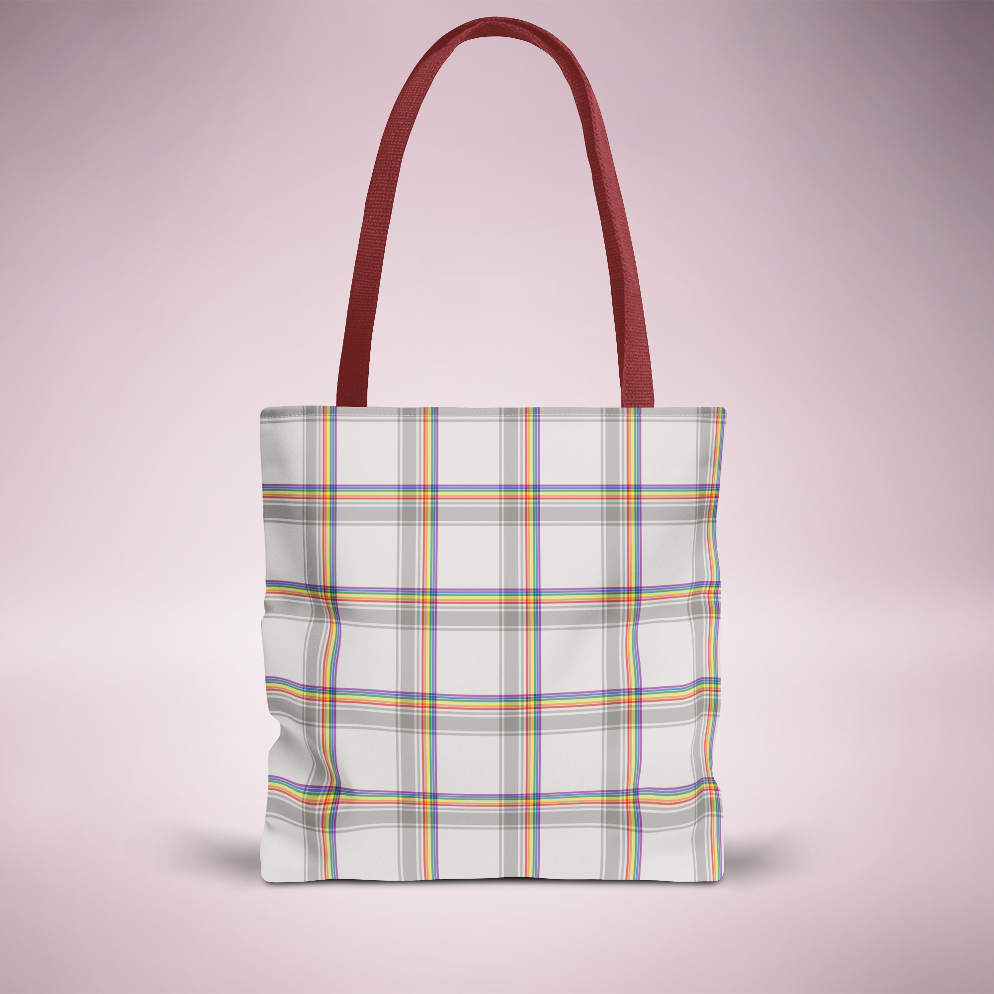 Pride Flag Plaid Everyday Tote Bag