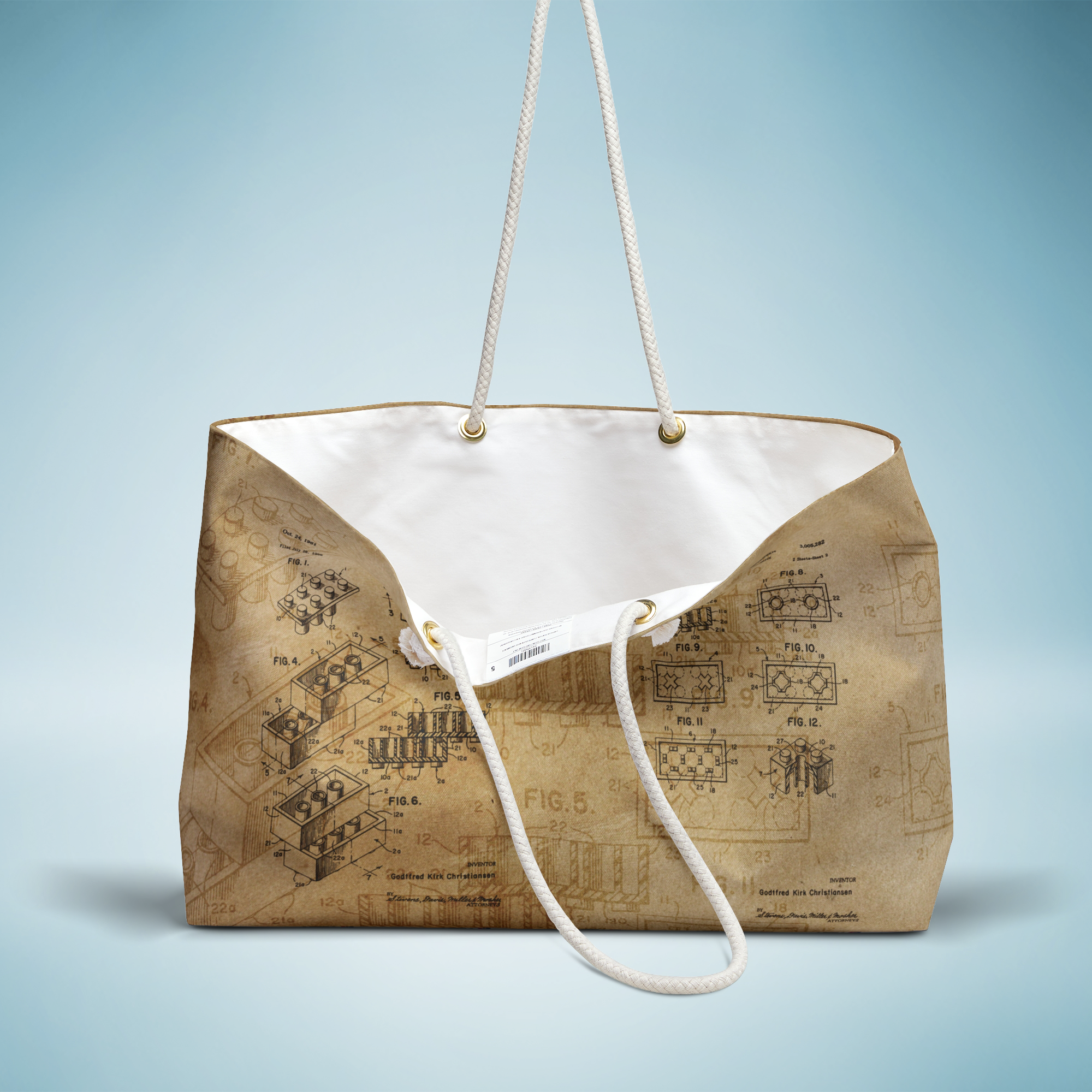 Brick Patent Weekender Bag