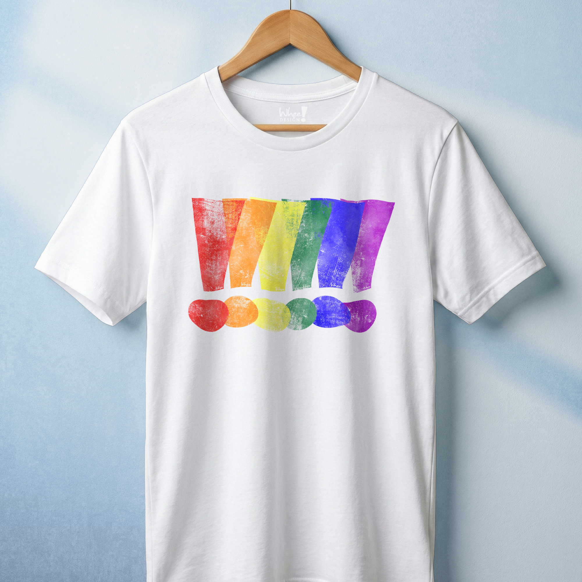 Loud & Proud Grunge Custom Pride Exclamation Premium Tee