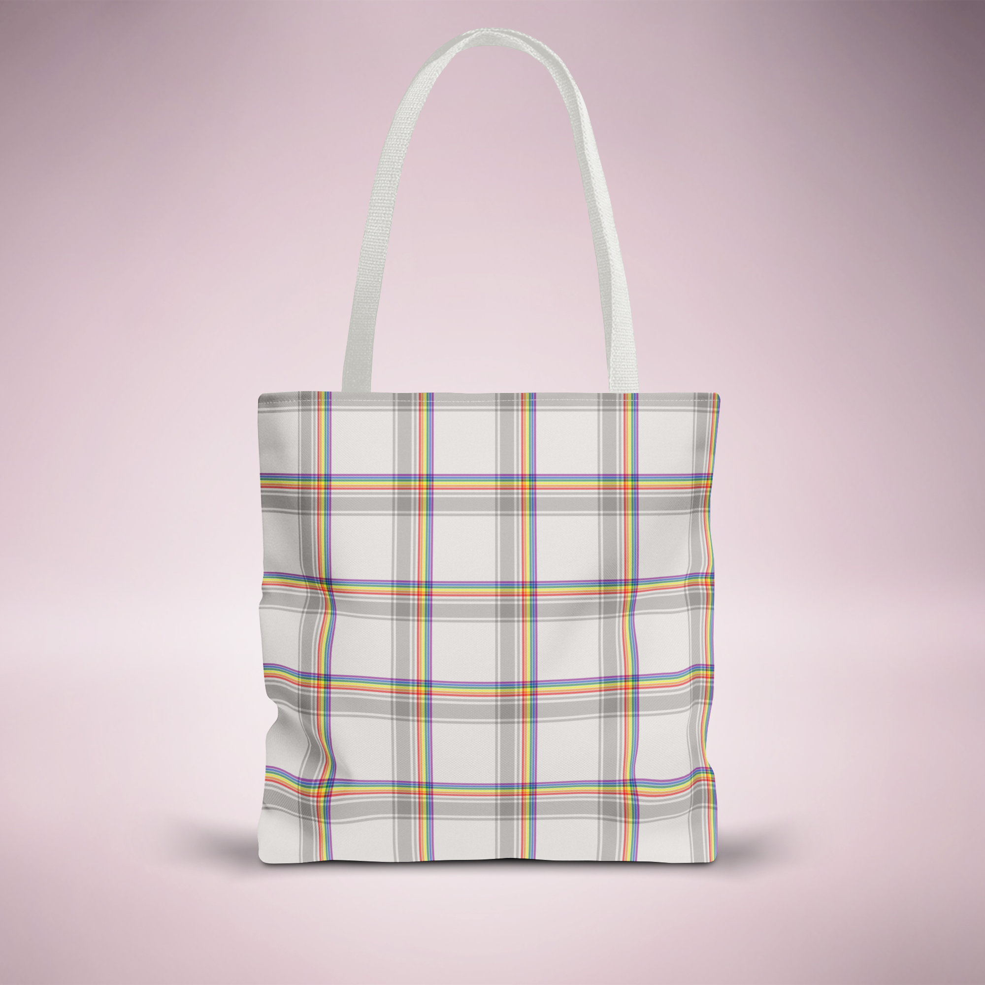 Pride Flag Plaid Everyday Tote Bag