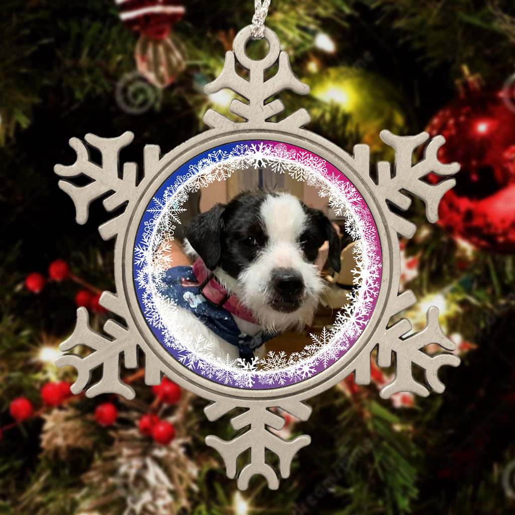 Personalized Pewter Snowflake Ornament