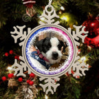 Personalized Pewter Snowflake Ornament