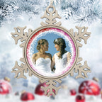 Personalized Pewter Snowflake Ornament