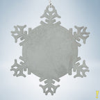 Personalized Pewter Snowflake Ornament