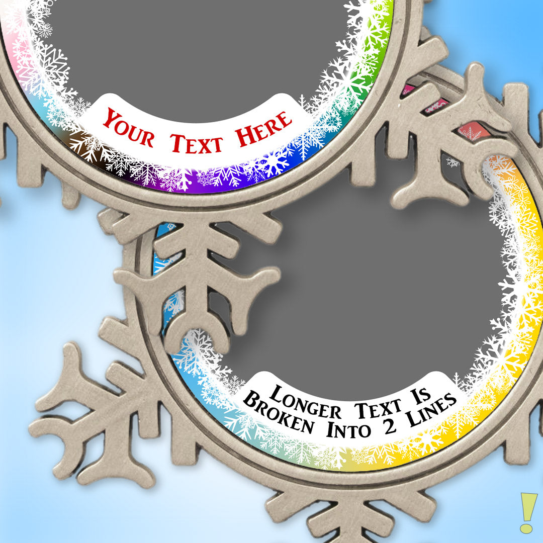 Personalized Pewter Snowflake Ornament